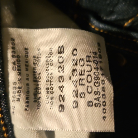 Cabela's Blue Straight Leg Fleece Lined Jeans - Picture 3 of 6